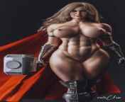 Mighty Thor nude (Cga3d) from mighty thor