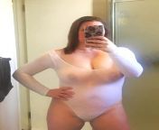 [OC] [F] 43 y/o Love sheer body suits! Shows of my 36DDs. from vicky stark nude color sheer body suits try on