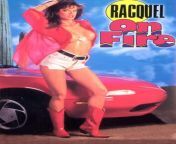 Here&#39;s what we were talking about with the box cover of &#34;Racquel on Fire.&#34; Racquel Darrian is absolutely amazing here in red, with the open shirt showing off her incredibly fit body, wearing cowboy boots (a favorite fashion statement of hers)from racquel devinshire