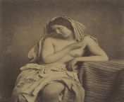Julien Vallou de Villeneuve, Study After Nature (1853) In the early 1850s, despite protests from moralists, photographs of nudes (known as acadmies) were discreetly produced under the guise of &#34;artist&#39;s studies.&#34; Among those most skilled a from julien soumier