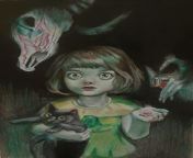 After watching the first ep of the show i found so many ressemblances to the game Fran Bow (no chess in this game but some themes are similar) (Art by MihaiRotaru on twitter) from fran bow