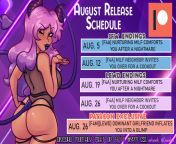 NEW CONTENT! The Release Schedule for August Audios has been POSTED! Make sure you join to get access to these audios, plus my EXCLUSIVE patreon on audio that&#39;s not released ANYWH3R3 else. See you in the bakery, naughtykins. http://www.patreon.com/mis from amouranth exclusive patreon