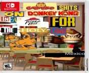 Garfield shits on Donkey Kong in a Pizza Hut for the Holy Land from hut dar land phd