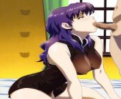 (Misato) sucking cock ? I prefer this outfit of her than he being nude or in other outfits. from momo he jing nude
