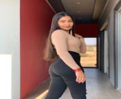 NRI Desi South African Beauty in Tight Black Jeans from south african lesbian in