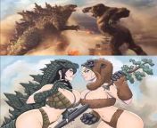 Godzilla VS Kong waifu edition [Godzilla VS Kong] from giantess jackie vs kong