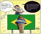 Jornal francs publica charge de Bolsonaro fazendo coc sobre a bandeira do Brasil (imagem traduzida) from putinha do brasil