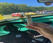 Rate my smoke spot in my 1973 VW beetle at a VW car show from vw fusca
