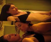 Diana Silvers and Kaitlyn Dever lesbian sex in Booksmart from dever bhbhi sex
