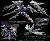 The Kick ass XXXG-00W0 Wing Gundam Zero! - in the Endless waltz Manga the pilot of this machine Heero Yuy was asked why he made the wings on this version realistic - in response &#39;It looked cool.&#39; from www xxxg comi