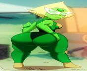 Peridot tries shapeshifting a bigger butt (lineart by Furiou_art, colorization by N-Kosi aka CEO_of_Booty_) from afghani kosi