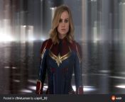 Brie Larson looked so fucking hot in the Captain Marvel uniform. Would love to make out with her dressed in it and then slowly strip it away as I suck her boobs, then lick her delicious blonde pussy then pound her in my bed painting her inner walls white. from her content in comments 11