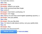 I love omegle from omegle stickam vidc