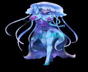 Jellyfish monster girl side heroine from Galactic Love Utopia from bd beautiful girl sexamil heroine
