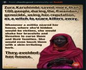 Zura Karuhimbi was a Witch who saved 100 lives during the Rwandan Genocide from zura