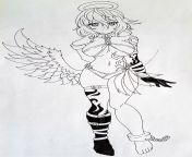 WIP of Dark Angel Io. The picture was taken from my phone, so the quality is bad. Sorry. Marked NSFW just in case. from asmr fixing your messy hair sorry the quality is bad trying to learn to use mic on chrome book