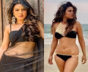 Nia Sharma - saree vs bikini - Indian TV actress. from kolkata tv actress aunty mithu chakrabarty sareean all ladir deep fuck