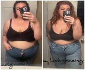 F/26/59 [307lbs &amp;gt; 268lbs = 39lbs] (3 months) Barely squeezing into size 22 jeans vs squeezing into size 16s ?? (zipper was broken in the before pic so ignore that ?????) from squeezing boobswwmomviedoxxx