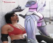 Pharah defeated by Widowmaker #8 (pharah-best-girl) from girl six coms samantha sexbf sonny le