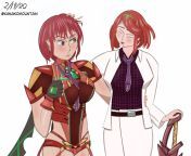 Raiko and Pyra outfit swap, inspired by the new Smash Trailer! from raiko lightning