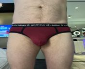 Andrew Christian. Pouch. Maroon. Almost Naked. Black Trim. Briefs. from naked black woen