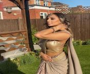 NRI British Indian Beauty in Saree from beauty full saree model