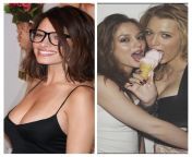 Three way with Leighton meester and Blake lively once a month or anything goes with Sarah shahi once a week from sex party three way with teens carla jessi carolina from three teen