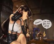 Tifa Lockhart - A bartender&#39;s expert &#34;drinking&#34; technique (Optional/Typo) [Final Fantasy] from tifa lockhart handjob uncensored hentai cosplay ai generated final fantasy remake