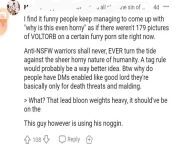 &#34;Anti-NSFW warriors shall never, EVER turn the tide against the sheer horny nature of humanity.&#34; ? r/subreddit drama porn addicted coomers can&#39;t fathom the idea of normal people not wanting to jerk off to drawings from rani drama porn