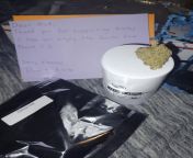 I&#39;m giving Arete 10/10, Never experienced this kind of love as a first time customer with any hemp vendor, I love the handwritten note, you gotta respect that level time and care fr! from randi customer with anuty