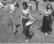 Debauched hippie women in Glastonbury 1971. Should we be surprised that they promote degeneracy in 2022? from haim glastonbury 2017