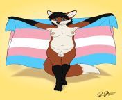 Well, it&#39;s Pride Month, so I guess it&#39;s time to post this. This is very special to me, it&#39;s my fursona drawn with my real life body shape. And even my real life hair. The artist did a great job and I love it so much. from real life cam dasha and