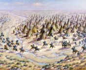 On this day in 1864, the Sand Creek Massacre began when the U.S. Army attacked a village of Cheyenne and Arapaho people in Colorado, mutilating and killing hundreds of indigenous people, 2/3rds of whom were women and children. from cheyenne mauert