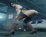 Ada Wong Nude at Police Station (SexiieeNsfw) [Resident Evil] from re4 mod ada wong nude masturbacion