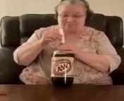 [50/50] Old lady sucking cock (NSFW) &#124; Old lady with bottle of soda (SFW) from old lady grannysex