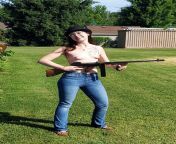 Target shooting my Tommy gun from alana rae pg tommy gun