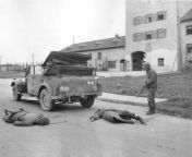 [History] German S.S. General Ernst Fick and his driver shot dead by U.S. soldiers, 1945 () [NSFW] from megakrank fick am möbelhaus spermawalk german teen