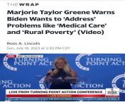 Marjorie Taylor Greene Warns Biden Wants to Address Problems like Medical Care and Rural Poverty from marjorie baui