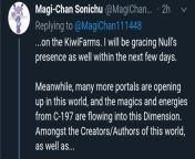 Magi Chan is going to &#34;meet&#34; up with Null. I&#39;m sure he will love that. from magi nick
