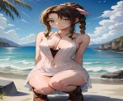 Aerith is ready to get wet [Final Fantasy 7] from final fantasy 7 nude mod