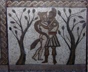 Roman mosaic showing Aeneas and Dido found at Low Ham Roman Villa in Somerset (south-wester England). Currently, the object is in the Museum of Somerset. [1200x986] from www indian bhabi sex pg in back south