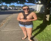 Just your average neighborhood wife out and about on a walk. ? from naturist wife pee and masturbate on a wild nudist beach wear butt plug only