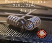 Fused Claptons from The Kilted Devils Coils high quality hand crafted coils made from only the finest quality wire why not treat yourself to some today remember to use the code John15 for a cheeky something off tkd-accessories.com #TKDcoils #TKDClanmember from the masked devils
