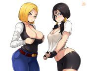 Android 18 and Videl (jmg) [Dragon Ball Z] from drawing android 18 and caulifla 18 dragon ball super