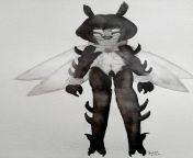 Character Design - Thana the Death Moth from thanà
