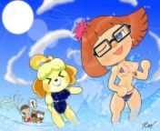 Summer Of New Horizon [ Female Villager , Isabelle , Tom nook , Male Villager ] ( Demon_Daddy ) from kiss commissionsopen villager isabelle