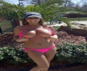 Hot mom flashing at the beach camp ground from bony flashing panties