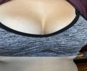 Who else likes a tease? My wifes boobs are too big for her bra. I love to watch her busting out. What would you do if you had her for a night? from bzaz banat gamilaemove bra boobs kiss video big penis sex xx