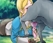 Princess Zelda want a little dogcum for skincare (????) from dogcum puss
