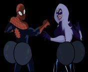 Spider-Man and Black Cat from spiderman and black cat hantai cartoon pho